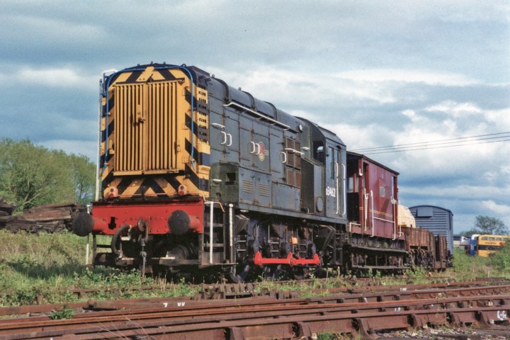 a train on a steel track